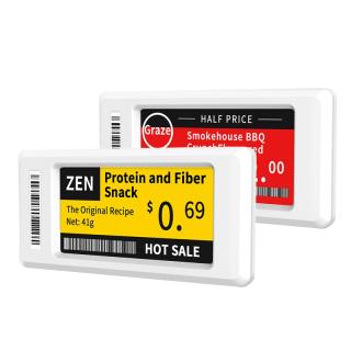 Étiquette d'étagère numérique de 2,66 pouces Série Lite