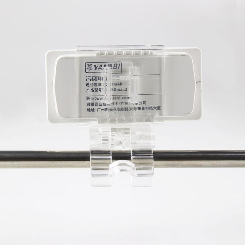 Clip vertical ESL Tag pour cintre en métal