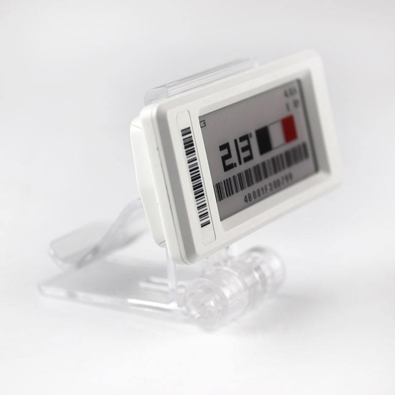 Clip vertical d'étiquette d'étagère numérique pour surface plane