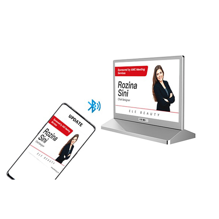 Signalisation de réunion Bluetooth E-Paper, APP prend en charge les téléphones Android et IOS