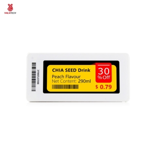 Étiquette d'étagère électronique 2,9 pouces 4 couleurs Slim Series