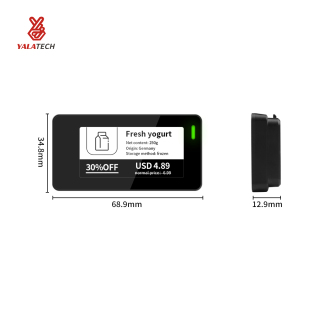 Étiquette d'étagère numérique de congélateur multilingue de 2,13 pouces étanche