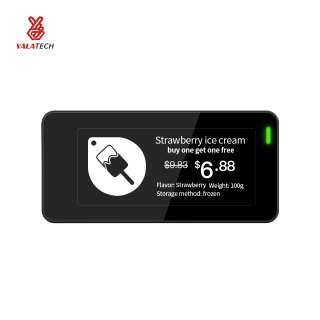 Étiquette d'étagère numérique de congélateur multilingue de 2,9 pouces étanche