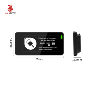 Étiquette d'étagère numérique de congélateur multilingue de 2,9 pouces étanche