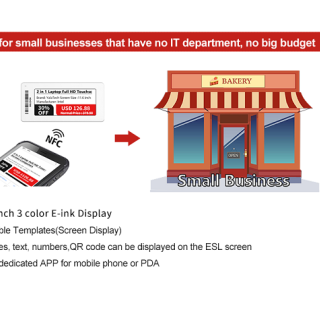 Étiquette numérique NFC 3,5 pouces